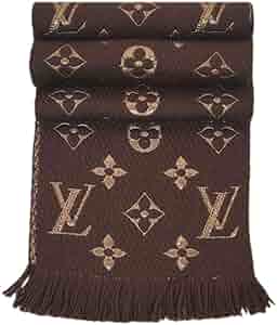 Louis Vuitton ロゴマニア ブラウン マフラー LOUIS VUITTON ルイヴィトン マフラー エシャルプ・ロゴマニア